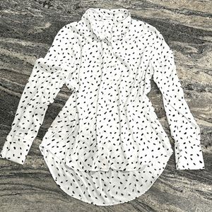 Mango Button Up Blouse